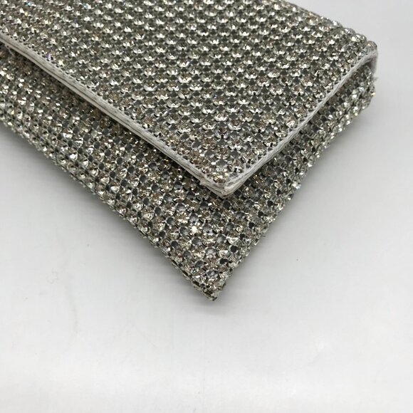 I.N.C. International Concepts Silver Mesh Prudence Convertible Clutch - Picture 7 of 10